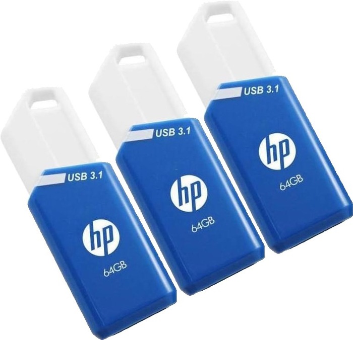 MEMORIA USB HP X755W TRIPLE PACK 3UD 64GB USB 3.1